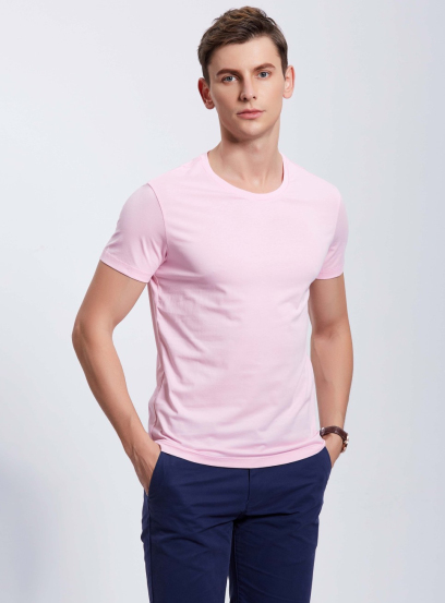 圓領T恤衫·粉色