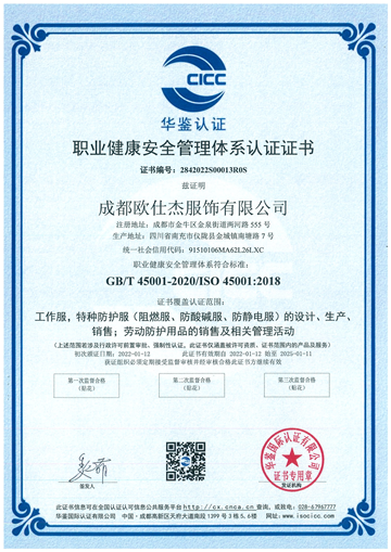 職業健康安全管理體系